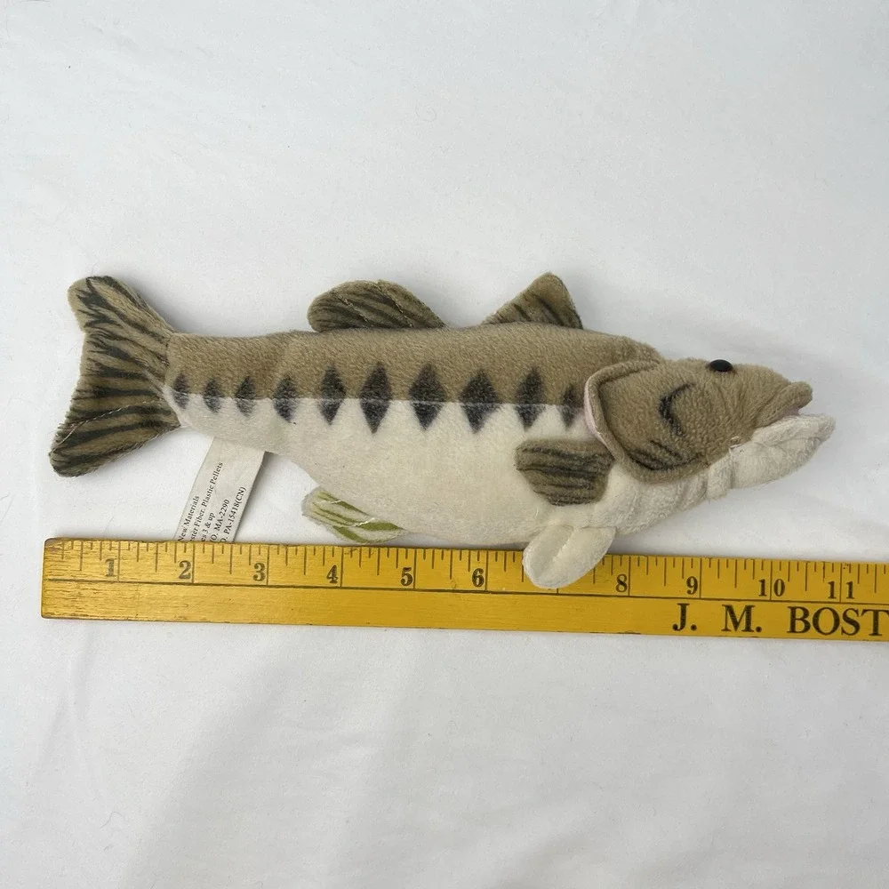 Cabin Critters Stuffed Plush Large Mouth Bass Fish Animal Toy 10 Inch Freshwater